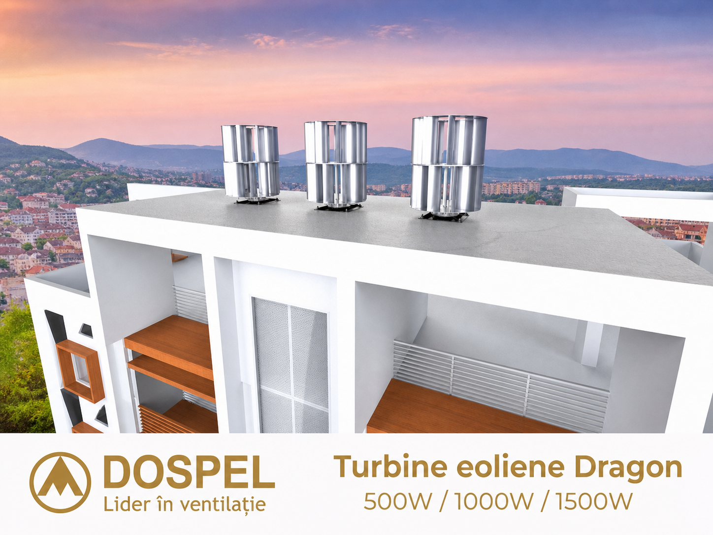 Turbine eoliene Dragon 500W 1000W 1500W